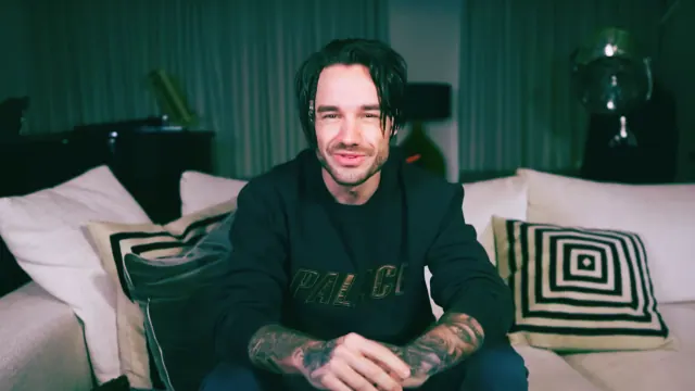 Liam Payne in a screenshot from his 2023 video