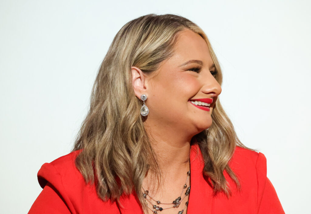 LOS ANGELES, CALIFORNIA - MAY 01: Gypsy Rose Blanchard speaks onstage during "An Evening with Lifetime: Conversations On Controversies" FYC event at The Grove on May 01, 2024 in Los Angeles, California.