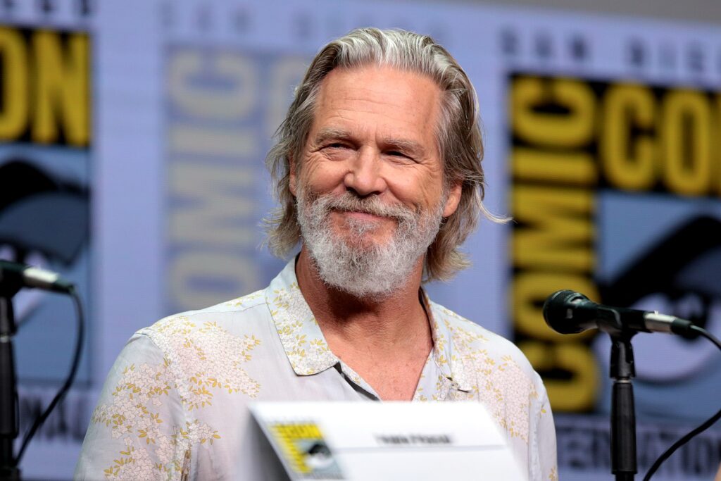 Jeff Bridges speaking at the 2017 San Diego Comic Con International, for "Kingsman: The Golden Circle", at the San Diego Convention Center in San Diego, California. 