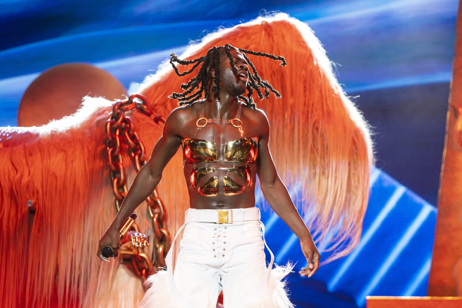 MANCHESTER, TENNESSEE - JUNE 17: Lil Nas X performs during 2023 Bonnaroo Music & Arts Festival on June 17, 2023 in Manchester, Tennessee.